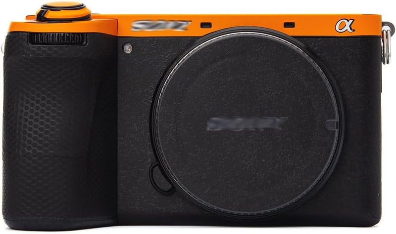 DBZZ for Sony ILCE-6700 Camera Skin Anti-Scratch Alpha 6700 Protective Sticker Cover 3M Film Body Protector A6700 (Matte Orange + Matte Black) - Image 1